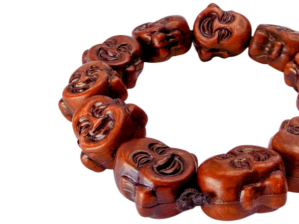 Handgesneden Houten Boeddha Hoofden Gebedskralen Armband – foto 3 – kavel bij XL Auctions