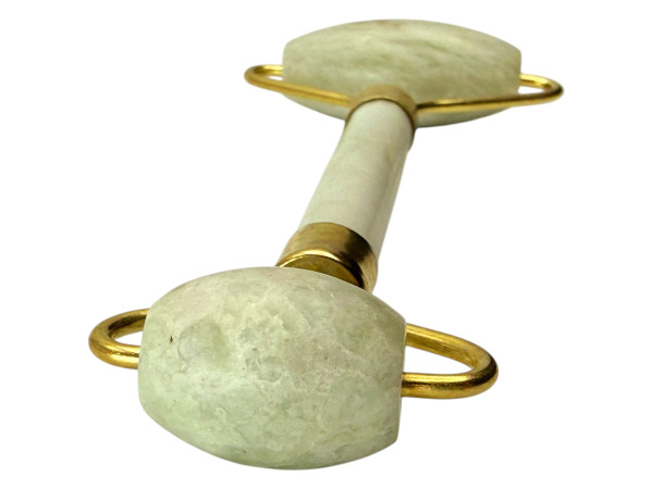 Luxe Jade Gezichtsroller met Goudkleurig Montuur – foto 3 – kavel bij XL Auctions