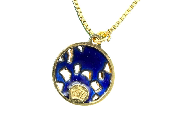 Vintage | Elegante 18K Gold Filled Emaille Collier – foto 4 – kavel bij XL Auctions