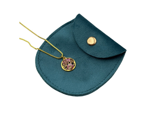 Vintage | Elegante 18K Gold Filled Emaille Collier – foto 6 – kavel bij XL Auctions