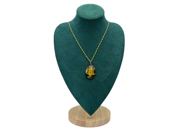 Vintage | Elegante Ketting met Zeilschip Hanger