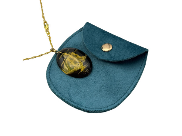 Vintage | Elegante Ketting met Zeilschip Hanger – foto 6 – kavel bij XL Auctions