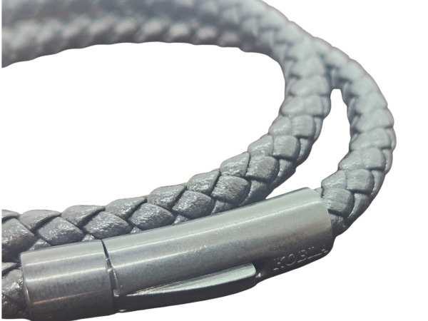Kobla | Dubbel Gevlochten Leren Armband – foto 2 – kavel bij XL Auctions