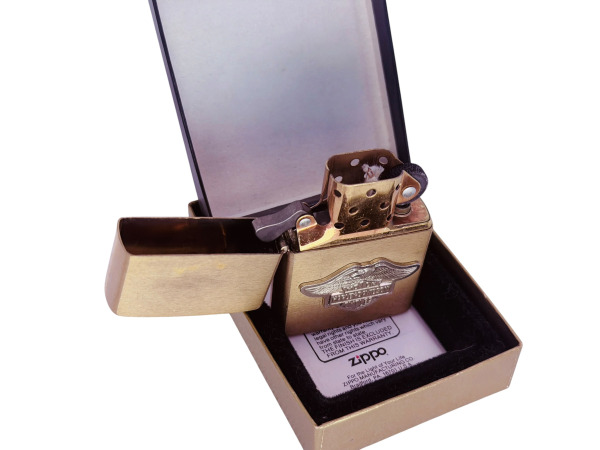 Zippo | Zeldzame Harley-Davidson Brass Aansteker – foto 2 – kavel bij XL Auctions