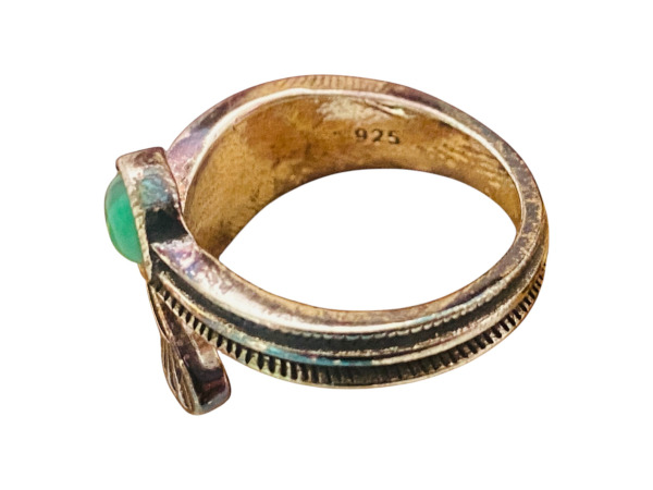 Luna Bodin | Elegante 925 Zilveren Veer Ring – foto 4 – kavel bij XL Auctions