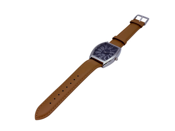Wailer | Elegant Tonneau Dresswatch met Lederen Band – foto 4 – kavel bij XL Auctions
