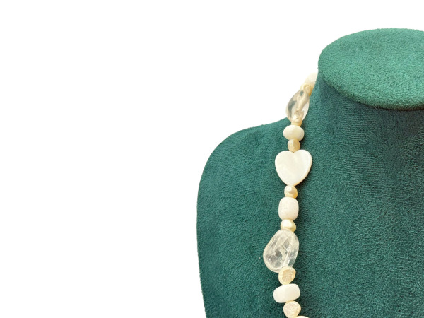 Collier witte jade zoetwater parels – foto 3 – kavel bij XL Auctions