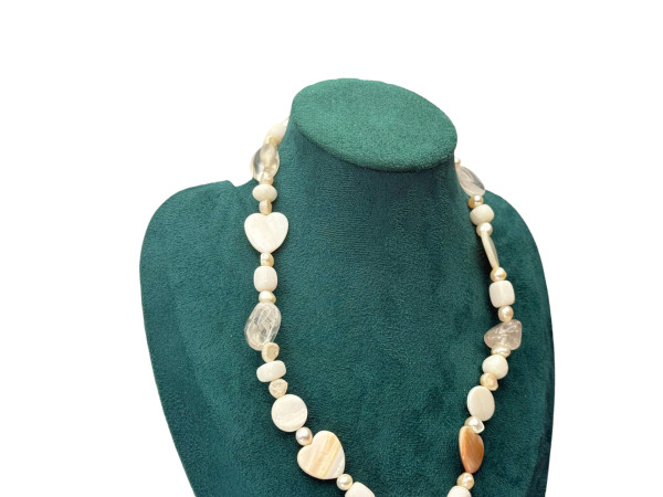 Collier witte jade zoetwater parels – foto 4 – kavel bij XL Auctions