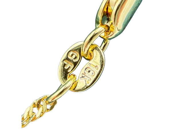 Collier | Vergulde Ketting met Opaal Hanger – foto 6 – kavel bij XL Auctions