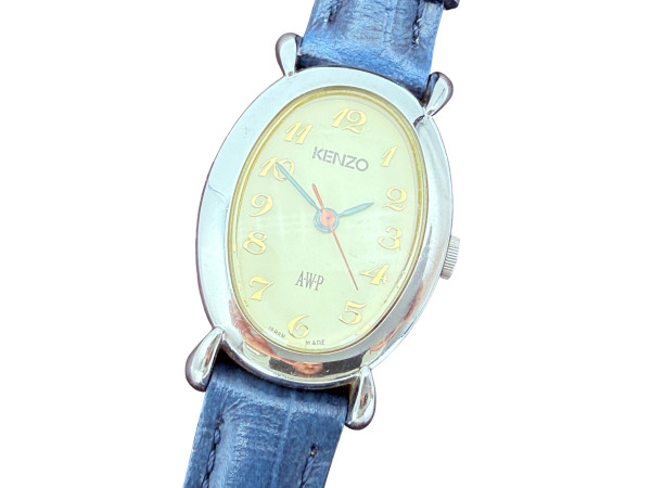 Kenzo | Vintage Ovaal Dameshorloge met Lederen Band – foto 3 – kavel bij XL Auctions
