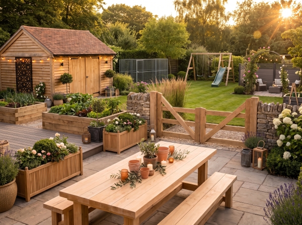 Tuin & Buitenleven – Douglas, Tuinmeubelen, Afscheiding & Speeltoestellen