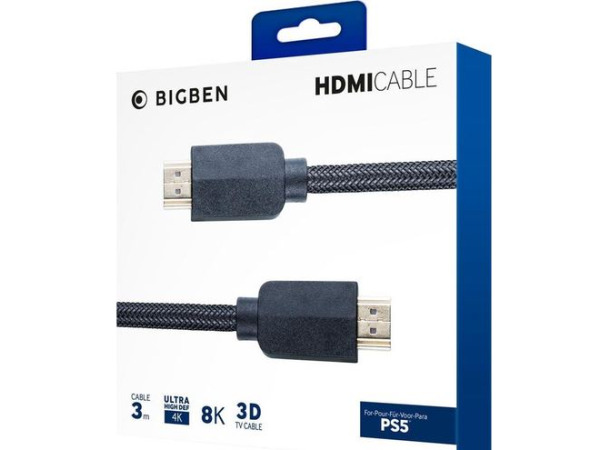 Bigben - Oplaadkabel - 2.1 HDMI kabel - Playstation 5 - 3 M – foto 2 – kavel bij XL Auctions