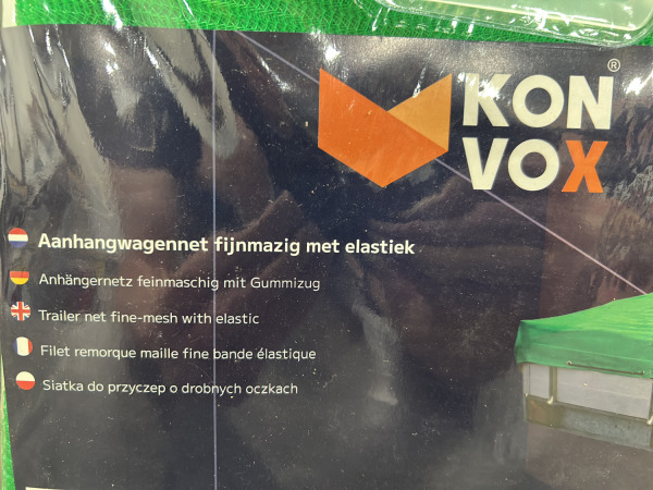 4x Konvox aanhangwagennet 2,5x5m fijnmazig met elastiek – foto 6 – kavel bij XL Auctions