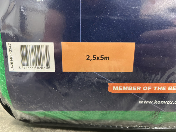 4x Konvox aanhangwagennet 2,5x5m fijnmazig met elastiek – foto 7 – kavel bij XL Auctions