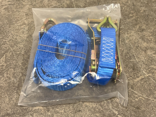 10x Konvox spanband ratelgesp+haak 25 mm x 5 m – foto 3 – kavel bij XL Auctions
