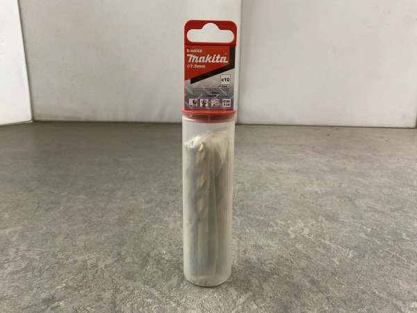 7x Makita metaalboor 10-pack D-44068 ø7.5x109mm – kavel bij XL Auctions