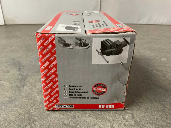 2x Steelwood bankschroef 80mm – foto 5 – kavel bij XL Auctions