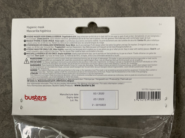 28x Busters mondmasker 10-pack – foto 3 – kavel bij XL Auctions