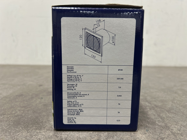 2x Renson ventilator ø100mm met timer Greenwave – foto 4 – kavel bij XL Auctions