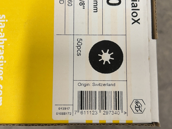 4x Sia schuurschijf P60 ø115mm 50-pack Sialox – foto 5 – kavel bij XL Auctions