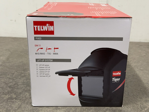 2x Telwin lashelm Tiger zwart – foto 3 – kavel bij XL Auctions