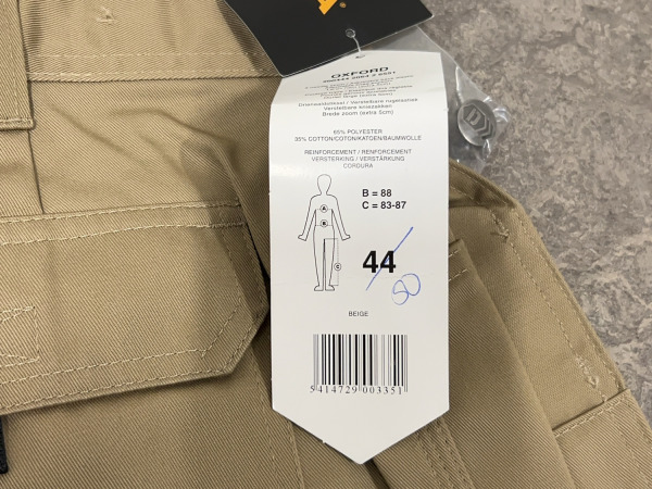 Dassy werkbroek maat 44 Oxford beige – foto 6 – kavel bij XL Auctions