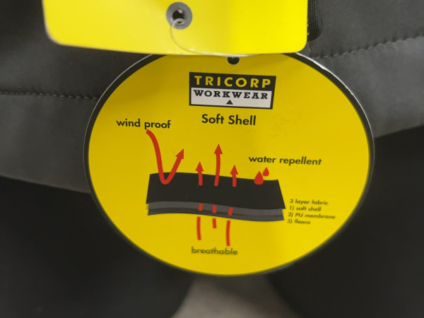 Tricorp softshell jas maat S zwart – foto 7 – kavel bij XL Auctions