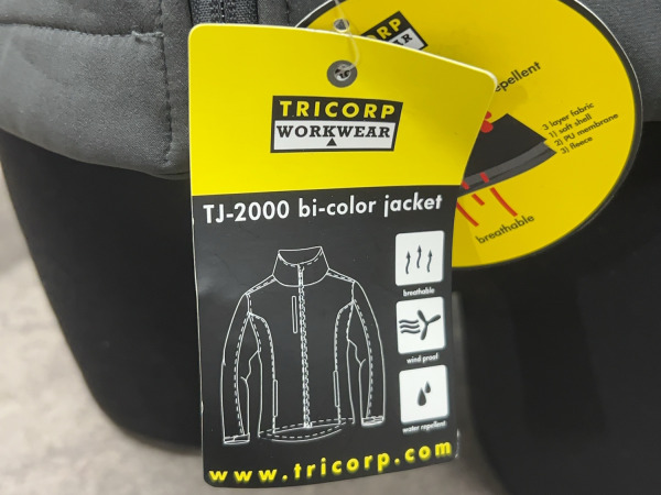 Tricorp softshell jas maat S zwart – foto 8 – kavel bij XL Auctions