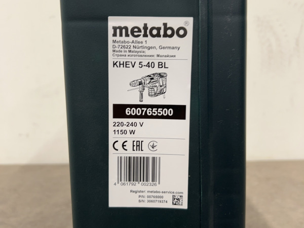Metabo combihamer 1150W KHEV 5-40 BL – foto 6 – kavel bij XL Auctions