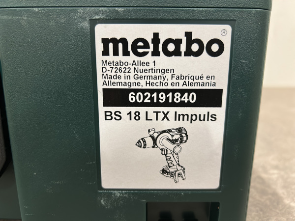 Metabo boorschroefmachine body BS 18 LTS Impuls – foto 4 – kavel bij XL Auctions