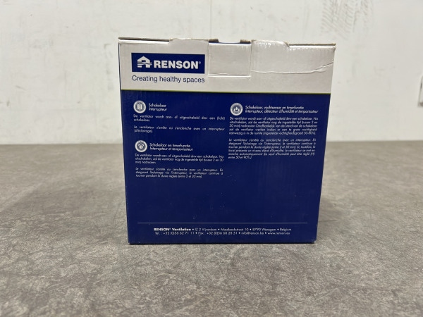 Renson ventilator ø125mm met vochtsensor en timer Greenwave – foto 4 – kavel bij XL Auctions
