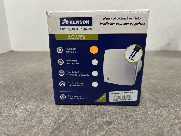Renson ventilator ø100mm grijs – foto 2 – kavel bij XL Auctions