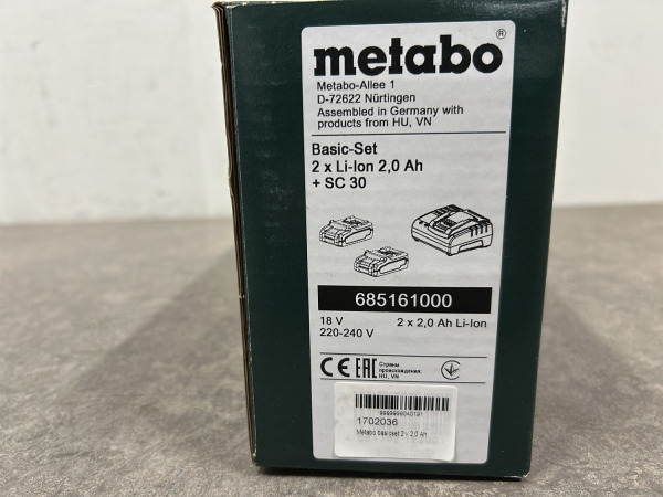 Metabo basisset 18V 2,0 Ah – foto 4 – kavel bij XL Auctions
