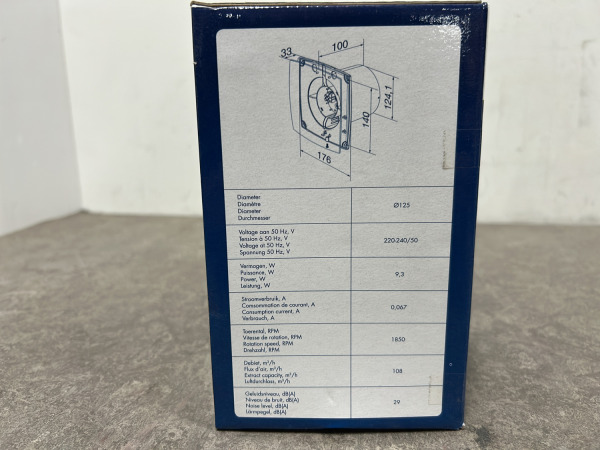 Renson ventilator met vochtsensor ø125mm Greenwave – foto 4 – kavel bij XL Auctions