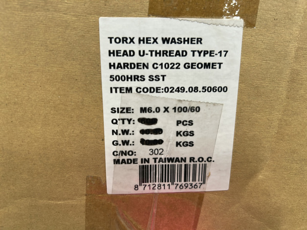 Doos houtconstructieschroef flenskop Torx M6x100mm Geomet – foto 5 – kavel bij XL Auctions