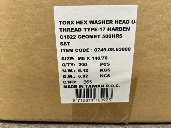 Doos houtconstructieschroef flenskop Torx M8x140mm Geomet – foto 5 – kavel bij XL Auctions