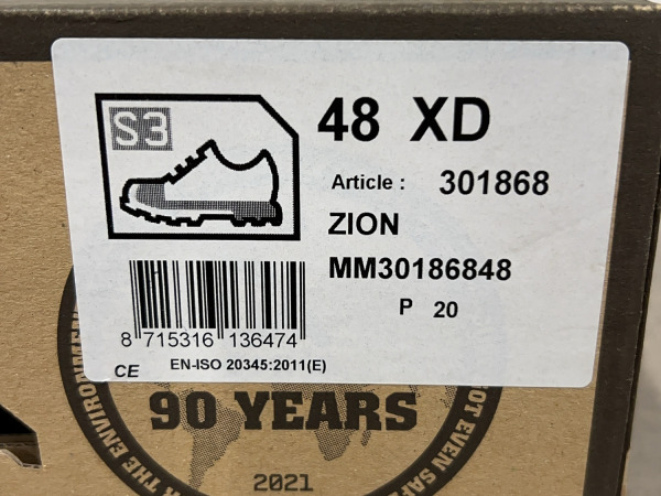 Emma werkschoenen Zion S3 maat 48 – foto 6 – kavel bij XL Auctions