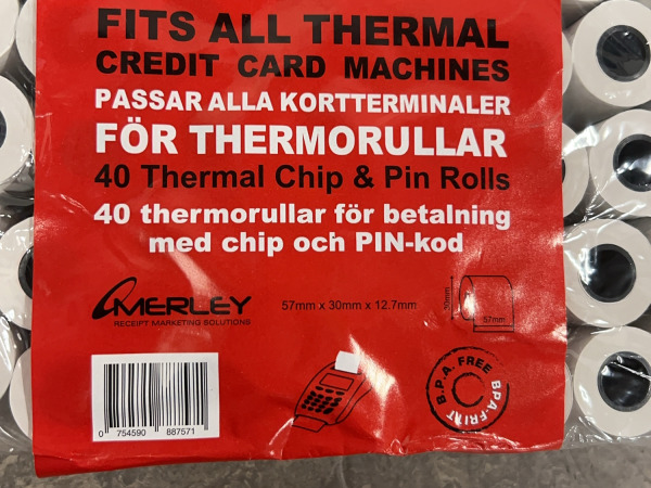 Merley creditcard- en kassa pinrollen 40 stuks – foto 4 – kavel bij XL Auctions