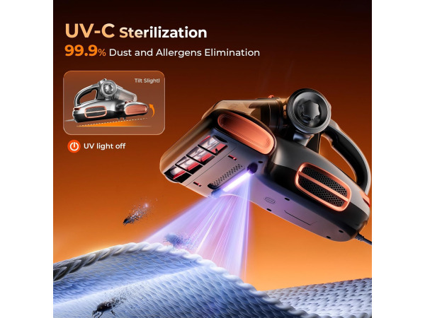 JIGOO Stofzuiger tegen mijten - UV-licht - 700W - 15 kpa – foto 2 – kavel bij XL Auctions