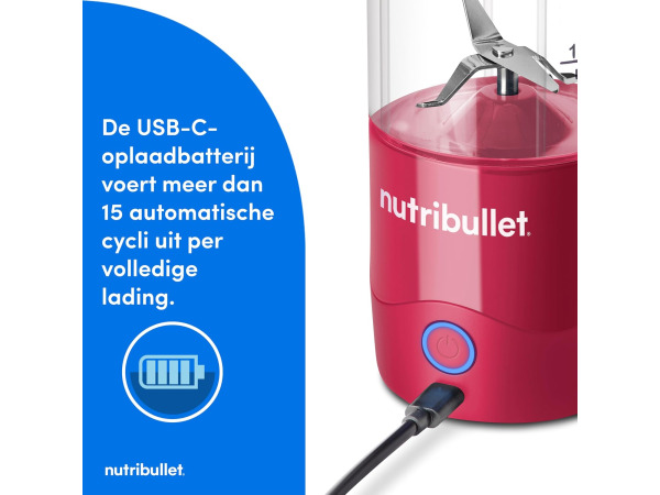 nutribullet Draagbare smoothiemaker - 475 ml - USB-C – foto 4 – kavel bij XL Auctions