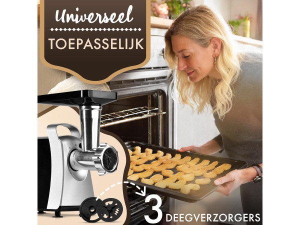 Clatronic® Vleesmolen 1000W - FW 3803 - incl. worstvuller – foto 5 – kavel bij XL Auctions