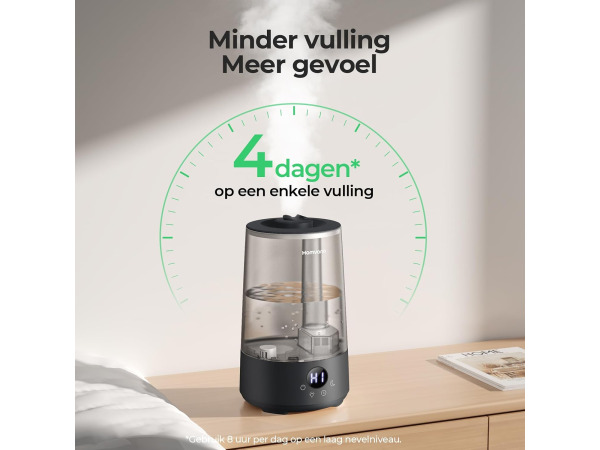 Homvana Luchtbevochtiger - 3,6L - 16 dB (SilentSpary Tech) – foto 5 – kavel bij XL Auctions
