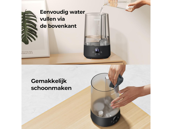 Homvana Luchtbevochtiger - 3,6L - 16 dB (SilentSpary Tech) – foto 7 – kavel bij XL Auctions