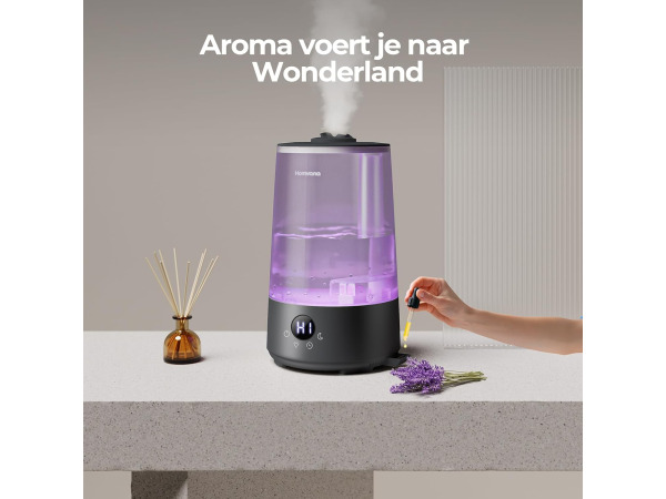 Homvana Luchtbevochtiger - 3,6L - 16 dB (SilentSpary Tech) – foto 8 – kavel bij XL Auctions