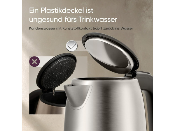 COSORI roestvrijstalen waterkoker - 1.7L - 2200W – foto 4 – kavel bij XL Auctions