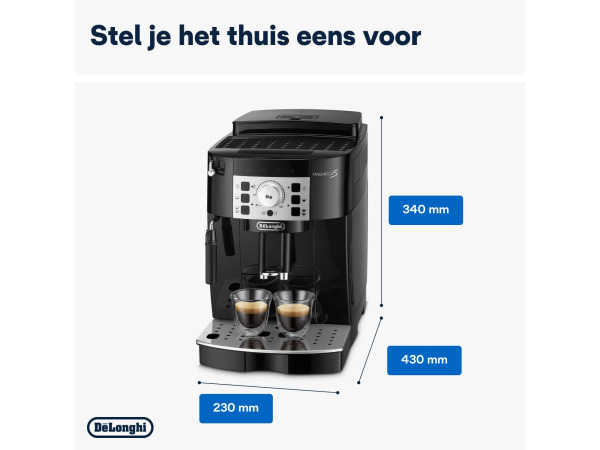 De'Longhi Magnifica S ECAM22.110.B Koffiezetapparaat – foto 2 – kavel bij XL Auctions