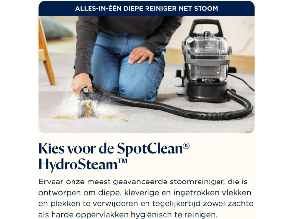 BISSELL SpotClean HydroSteam - Tapijtreiniger - Stoomfunctie – foto 12 – kavel bij XL Auctions