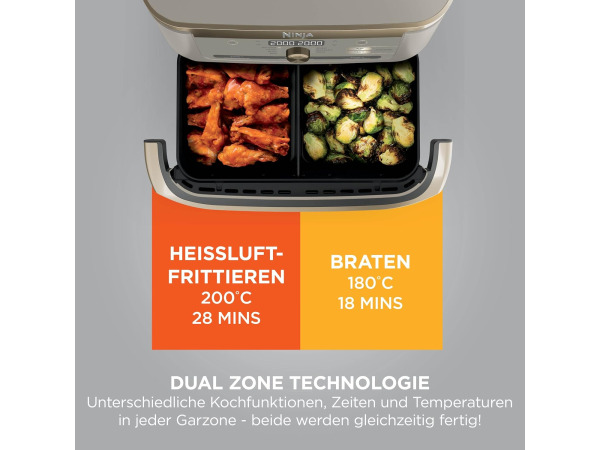 Ninja Foodi FlexDrawer - Airfryer - 10.4L (Scheurtje) – foto 11 – kavel bij XL Auctions