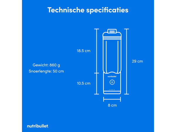 Nutribullet Flex - 650ml - Blender met Drinkdeksel - USB-C – foto 2 – kavel bij XL Auctions