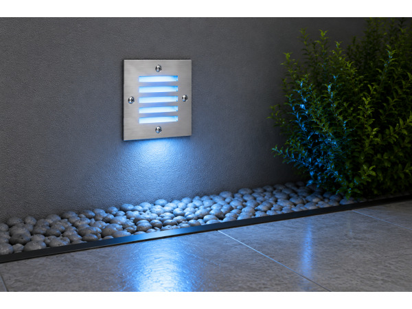 6x LED Trapverlichting 3W – Blauw – IP54 – AKIK – foto 3 – kavel bij XL Auctions